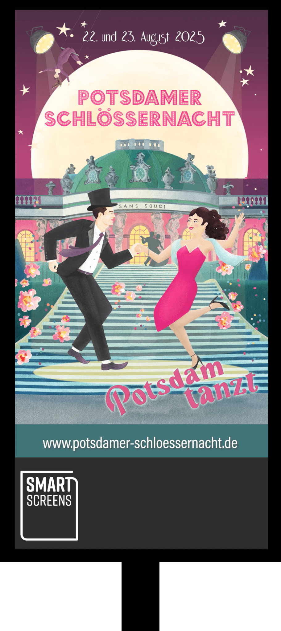 DigitalScreen_Kampangenbeispiel_Potsdamer_Schlössernacht