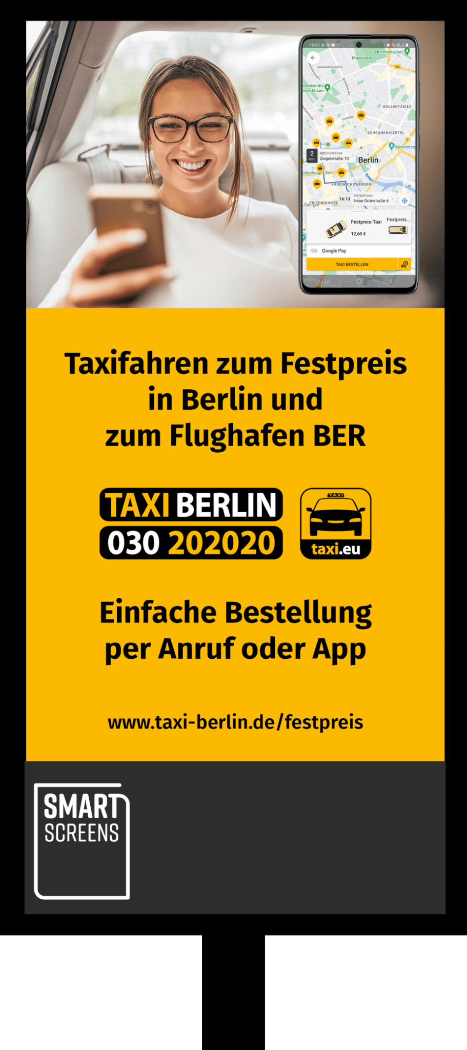 DigitalScreen_Kampangenbeispiel_Taxi_Berlin